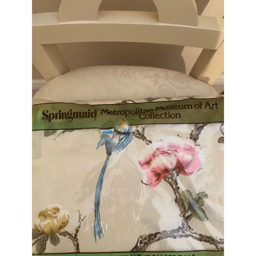 Vintage Springmaid Metropolitan Museum of Art Queen Flat Sheet